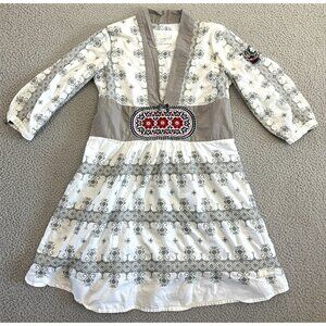 Odd Molly Uncorporated Cross Stitch Tunic Scandinavian Embroidered Boho